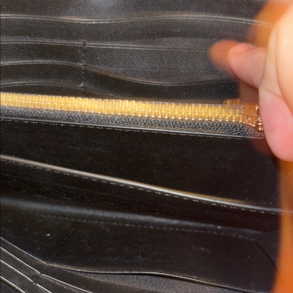 Coach Signature Brown Wristlet - Picture 4 of 5